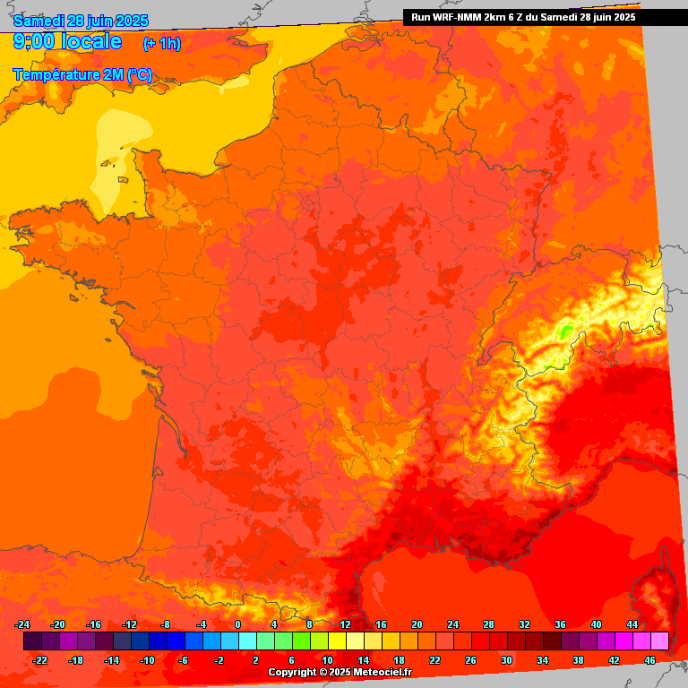 Une nouvelle vague de chaleur "caniculaire" s'abat sur la France ...