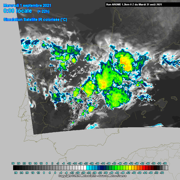Trovoadas dia 1 de Setembro: Risco Meteorológico Trovoadas dia 1 de Setembro: Risco Meteorológico