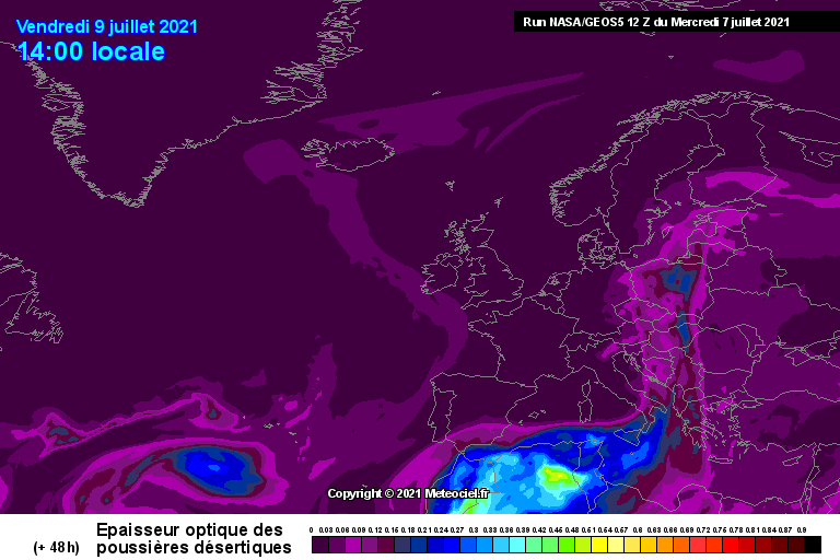 9 a 11 de Julho: Calor intenso, vento, e risco de incêndio (e poeiras) 9 a 11 de Julho: Calor intenso, vento, e risco de incêndio (e poeiras)