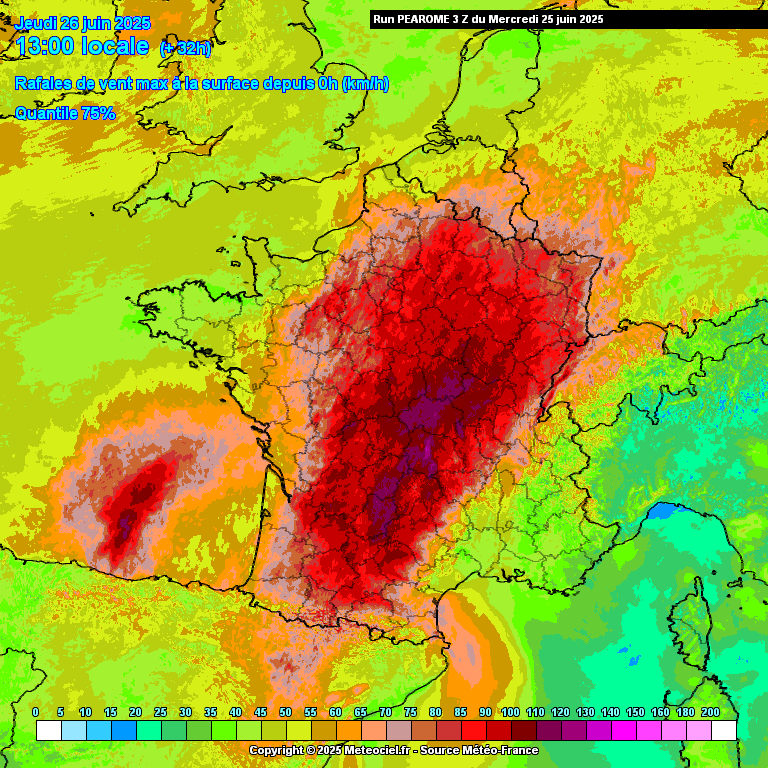 Estimation des vents par AromePE