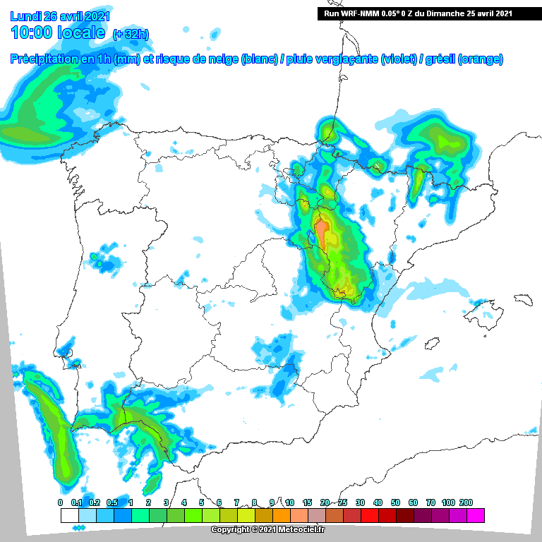 Mau tempo no Centro e Sul na Segunda, 26 de Abril